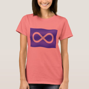 Metis Flag Womens Tee Organic First NationT-shirt