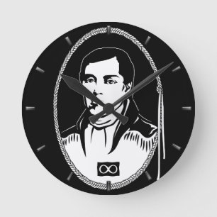 Metis Hero Clock Metis Leader Cuthbert Grant Clock