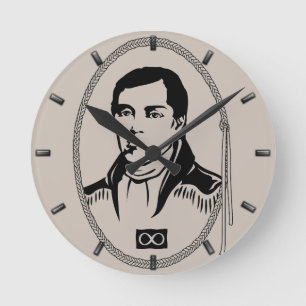 Metis Hero Clock Metis Leader Cuthbert Grant Clock