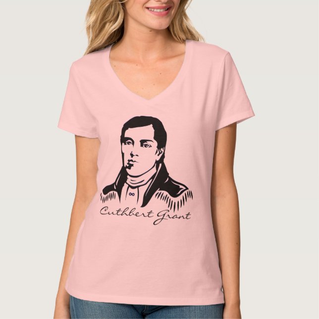 Metis Hero Shirts Cuthbert Grant Metis T-shirts (Front)