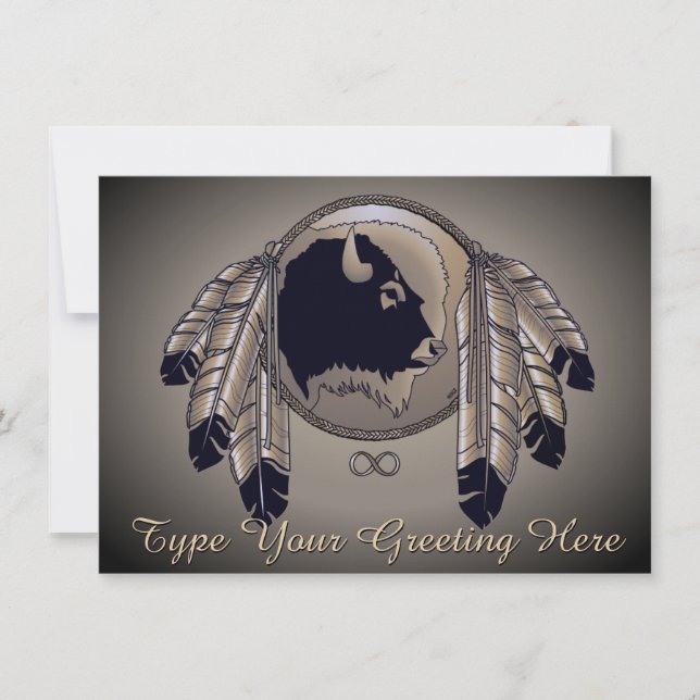 Metis Invitations Personalised Native Art Cards (Front)