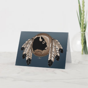 Metis Nation Card Native Wildlife  Greeting Card