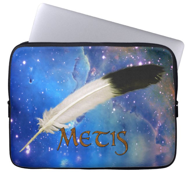 METIS Nation & Feather Space Laptop Sleeve (Front)