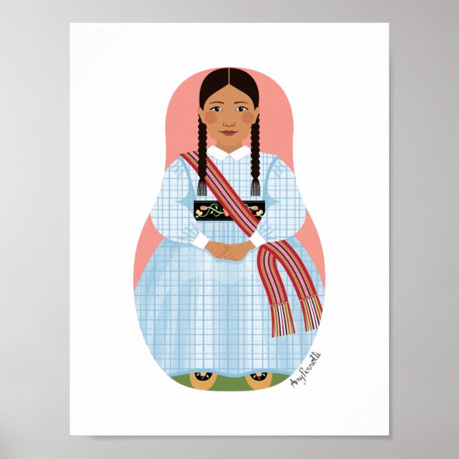 Métis Nation of Canada Matryoshka Poster (Front)
