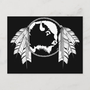 Metis Nation Postcards Buffalo Native Art Cards