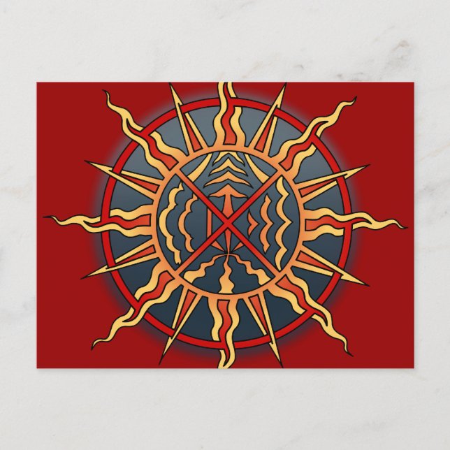 Metis Nation Postcards Spiritual Native Art Cards (Front)