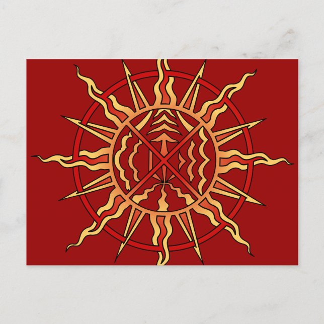 Metis Nation Postcards Spiritual Native Art Cards (Front)