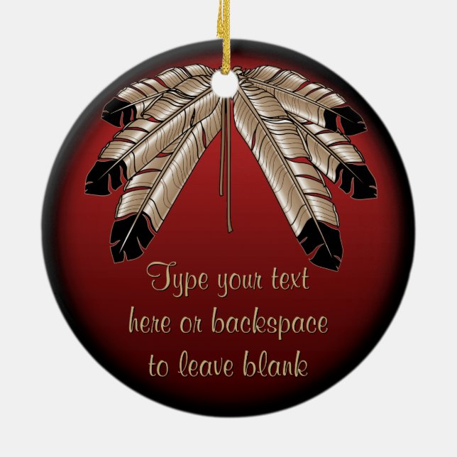 Metis Ornament Personalised First Nations Keepsake (Back)