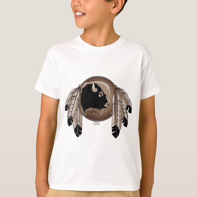 Metis Pride Kids T-shirt First Nation Art Tee (Front)
