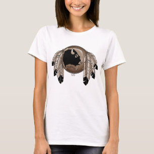 Metis T-shirts Women's Native Wildlife Art Shirts