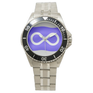 Metis Watch First Nations Flag Art Wrist Watch