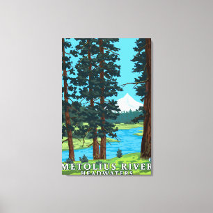 Metolius River Headwaters, Oregon Canvas Print