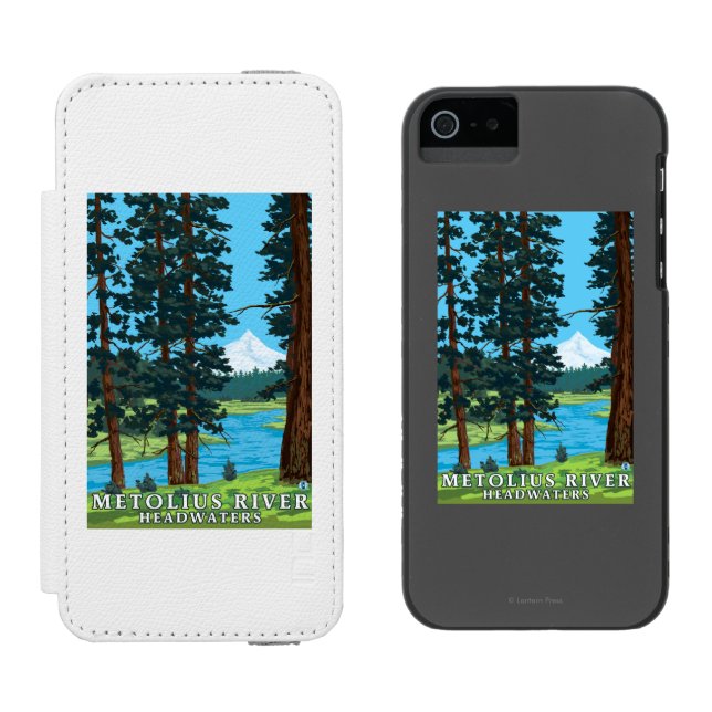 Metolius River Headwaters, Oregon Incipio iPhone Wallet Case (Side by Side)