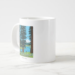 Metolius River Headwaters, Oregon Large Coffee Mug