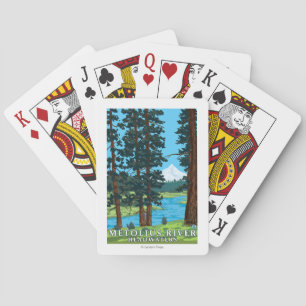 Metolius River Headwaters, Oregon Playing Cards