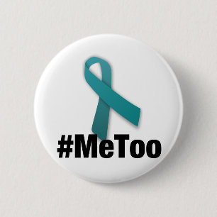 #MeToo Design with Ribbon 6 Cm Round Badge