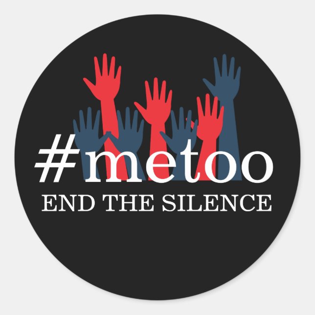 METOO | END THE SILENCE WOMEN'S MARCH CLASSIC ROUND STICKER (Front)