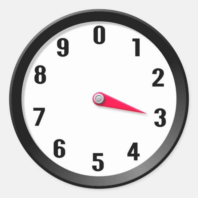 Metre 3 classic round sticker (Front)