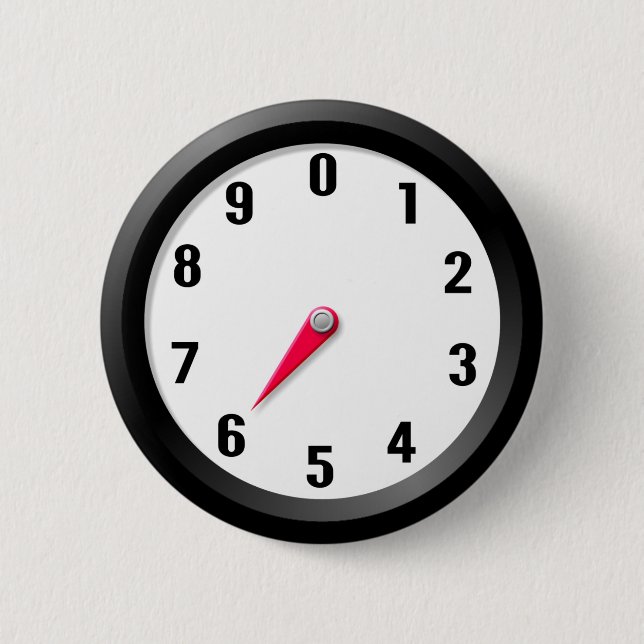 Metre 6 6 cm round badge (Front)