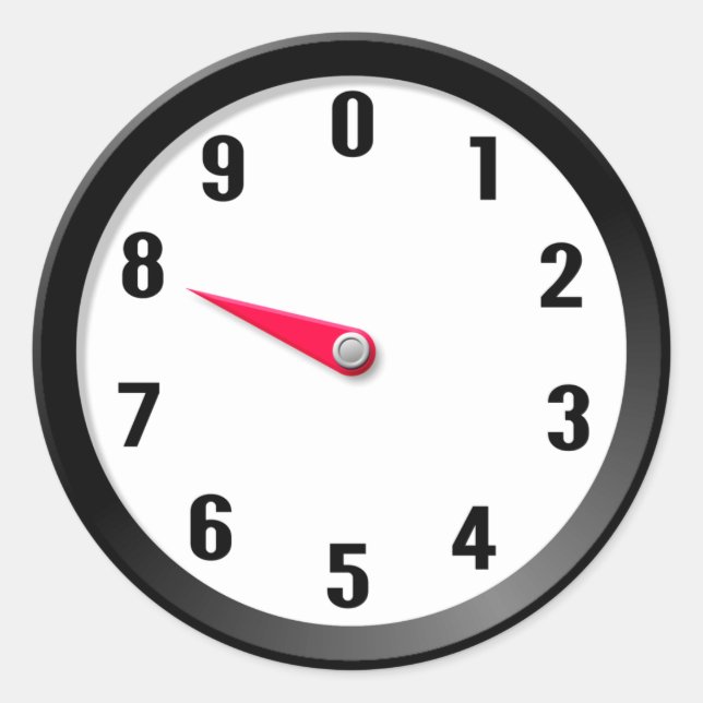 Metre 8 classic round sticker (Front)