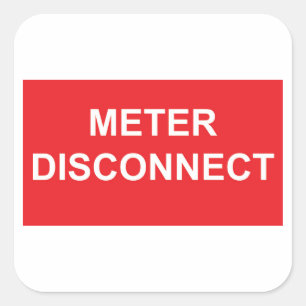 Metre Disconnect Sticker Sheet
