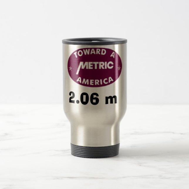 Metric America, 2.06 m Travel Mug (Center)