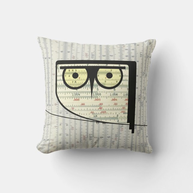 Metric Owl Pillow (Front)