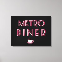 Metro Art Deco Diner Sign