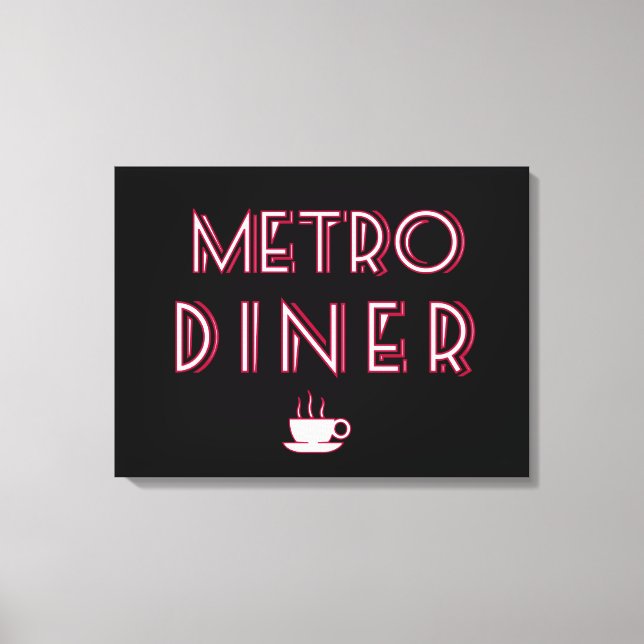 Metro Art Deco Diner Sign (Front)