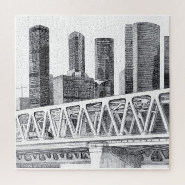 Metro bridge jigsaw puzzle (Vertical)