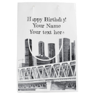 Metro bridge medium gift bag