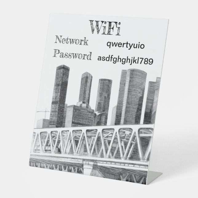 Metro bridge pedestal sign (Front)