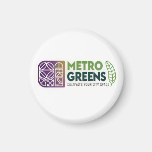 Metro Greens Urban Farming T-Shirt City Gardener Magnet