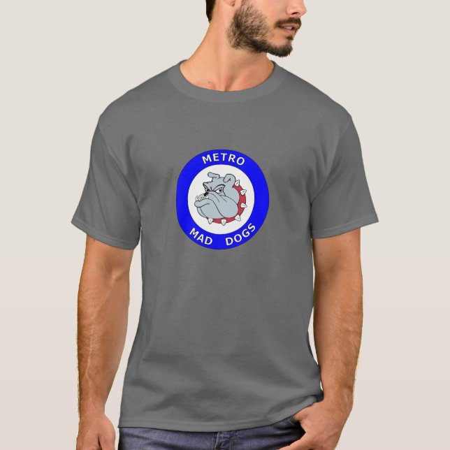 Metro Mad Dogs - SS Tee - Dark Grey (Front)