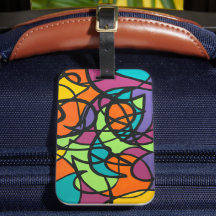 Metro Moon-Hand Painted Bold Abstract Art
