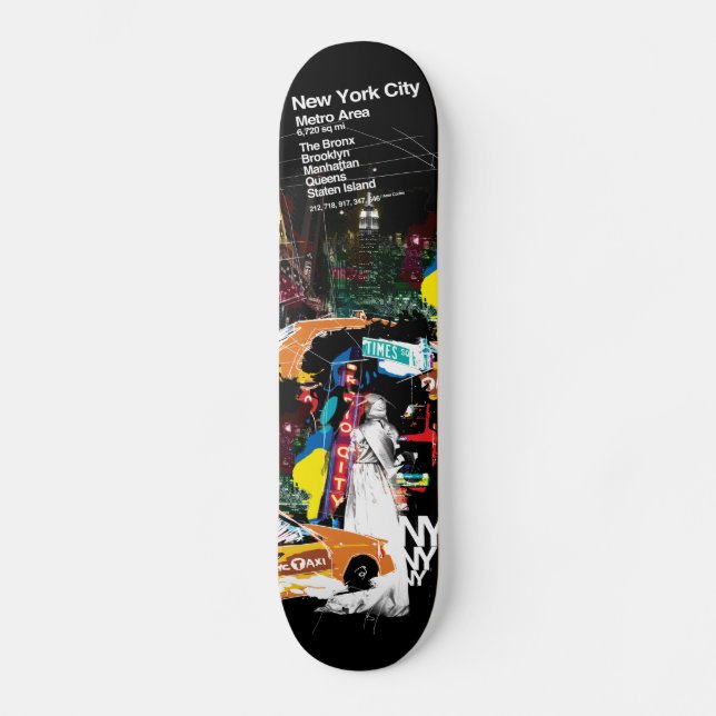 Metro New York City Skateboard (Front)
