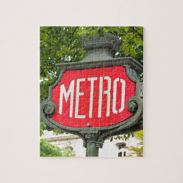 Metro Paris Jigsaw Puzzle (Vertical)
