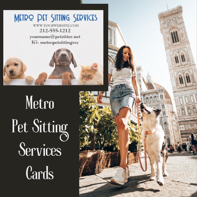 Metro Pet Sitting Dog Cat Card (Creator Uploaded)