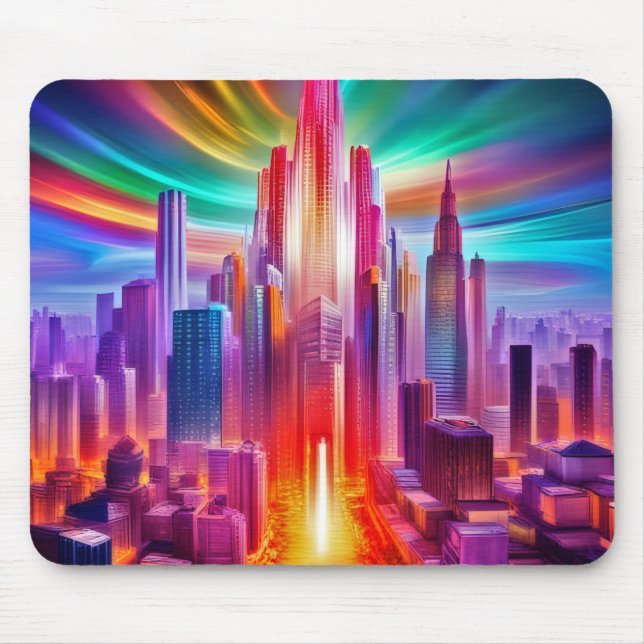 Metro Rainbow Mouse Mat (Front)