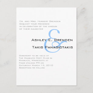 Metro Sheek Wedding Invitation