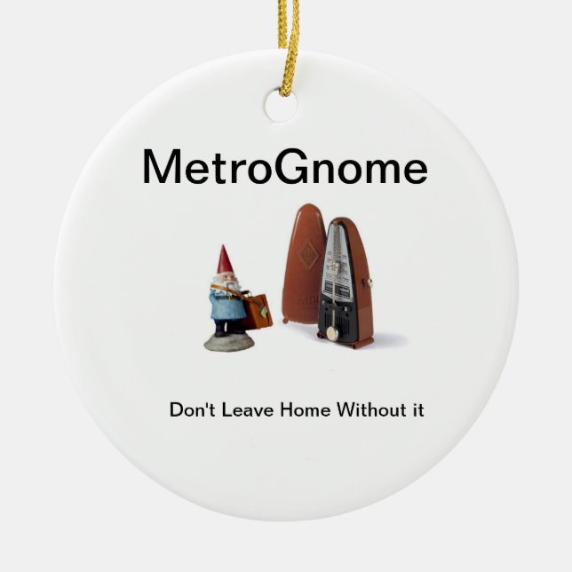 MetroGnome Ceramic Tree Decoration (Front)