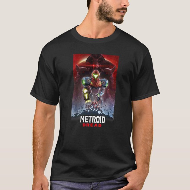 Metroid Dread Galactic Group Gaming Poster T-Shirt (Front)