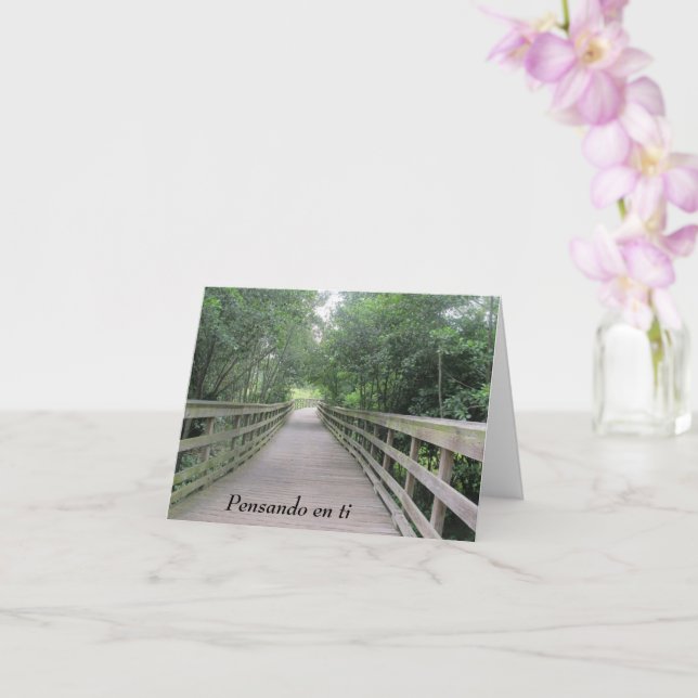 Metropark Boardwalk - Pensando en ti  Card (Orchid)