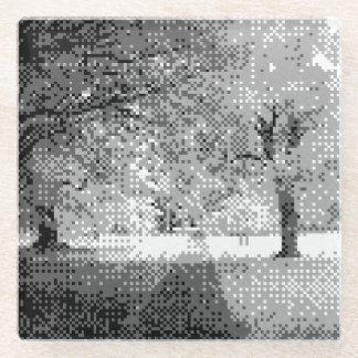 metropark glass coaster