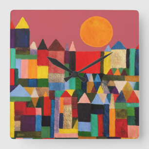 METROPOLIS CASTLE AND SUN SQUARE WALL CLOCK