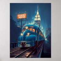 Metropolis Express | Art Deco New York Train