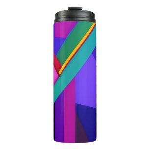 "Metropolis Grid: A Digital Reflection" Thermal Tumbler