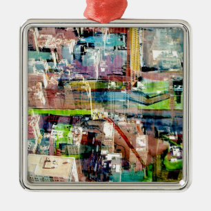 Metropolis II Metal Tree Decoration