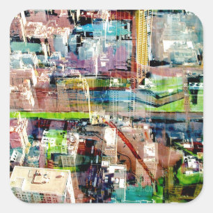 Metropolis II Square Sticker