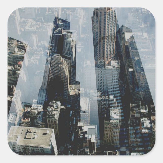 Metropolis III Square Sticker (Front)